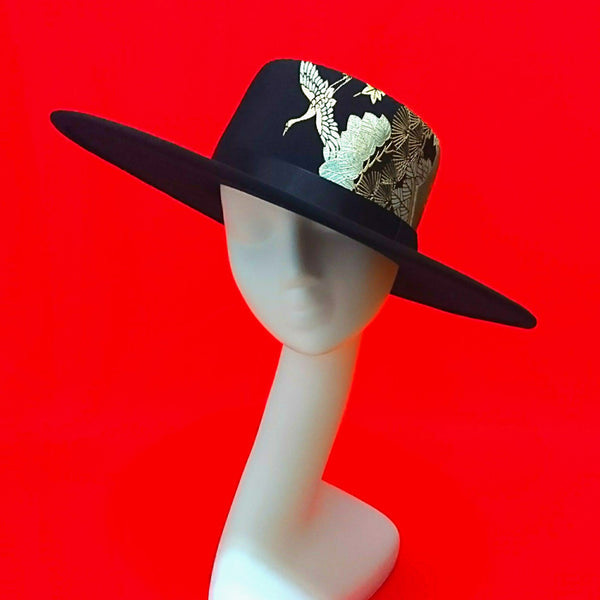 KIMONO HAT | Wide Brim, Couture Headwear | Keiko Tagai KIMONO HAT | Wide Brim, Couture Headwear | Keiko Tagai