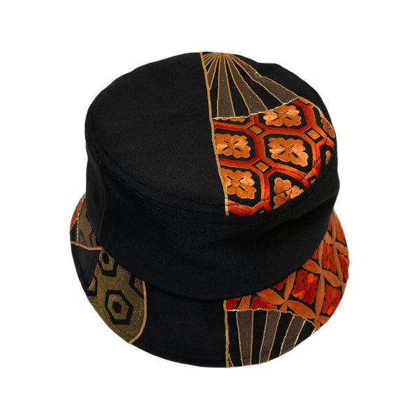 Kimono Bucket Hat, Embroidered Traditional Patterns L
