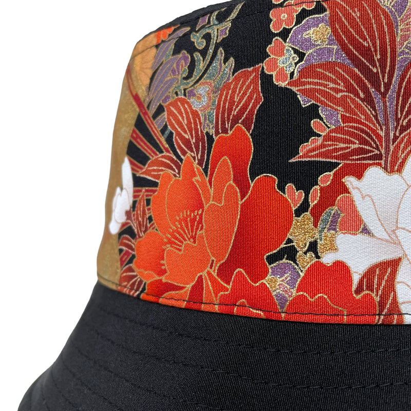 Kimono Bucket Hat, Flowers