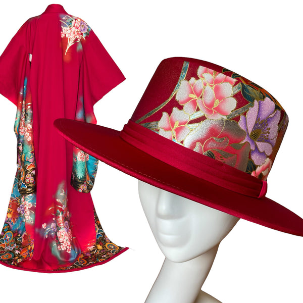 Kimono Hat | couture kimono clothing, chapeaux | Keiko Tagai
