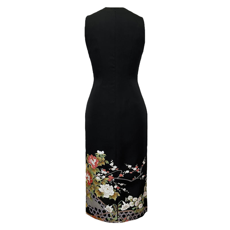 Kimono Dress | Japanese art, stylish black silk | Keiko Tagai