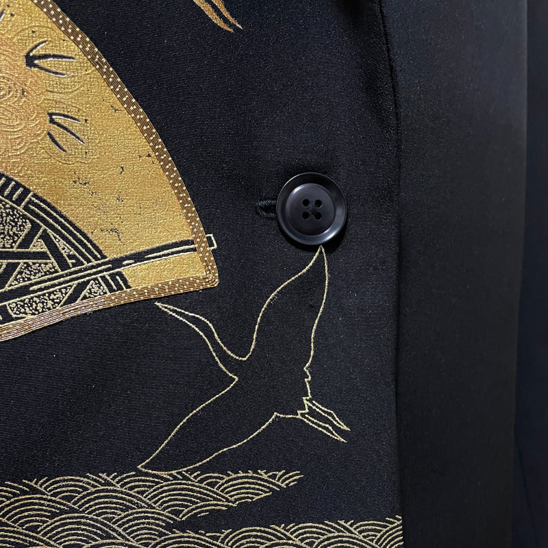 Kimono Jackets | gold leaf art, stylish black, elegant | Keiko Tagai