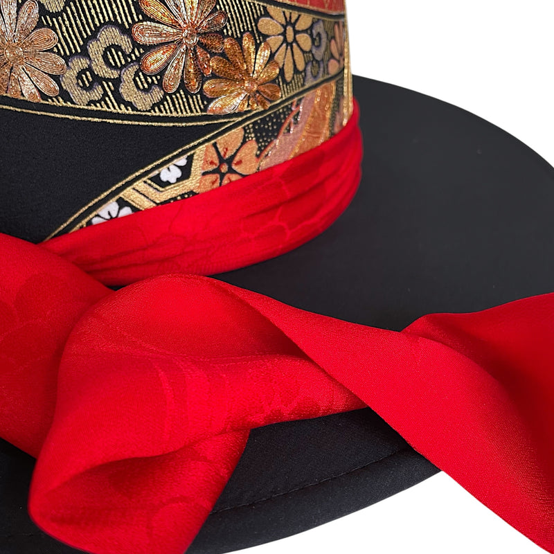 KimonoHat_Shogun_Japanese_Art_Antique_Ribbon_Hats_Fashion_KeikoTagai