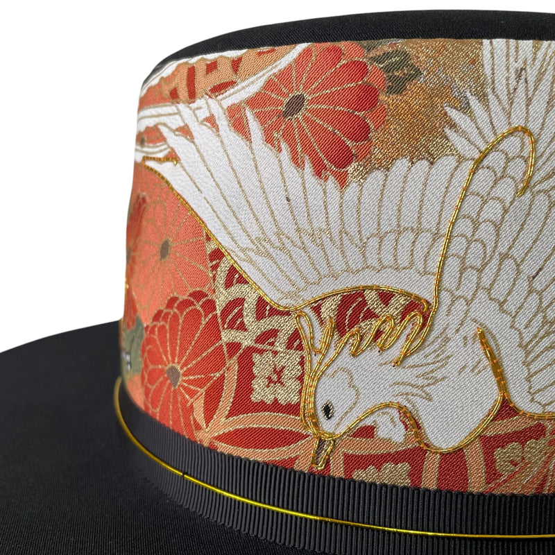 KIMONO HAT | Gold Leaf Art, Japanese Upcycled Clothing | Keiko Tagai