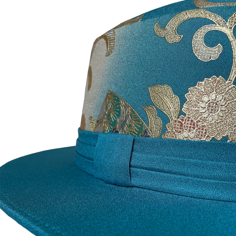 KIMONO HAT | Elegant Hat, Gold Leaf, Wool | Keiko Tagai