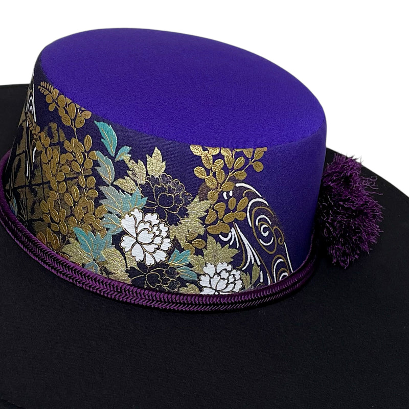 Kimono Wide Brim Hat and Light Kimono