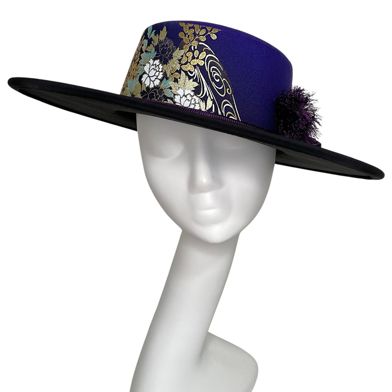 Kimono Wide Brim Hat and Light Kimono