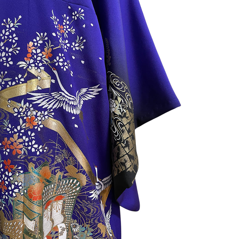 Kimono Wide Brim Hat and Light Kimono