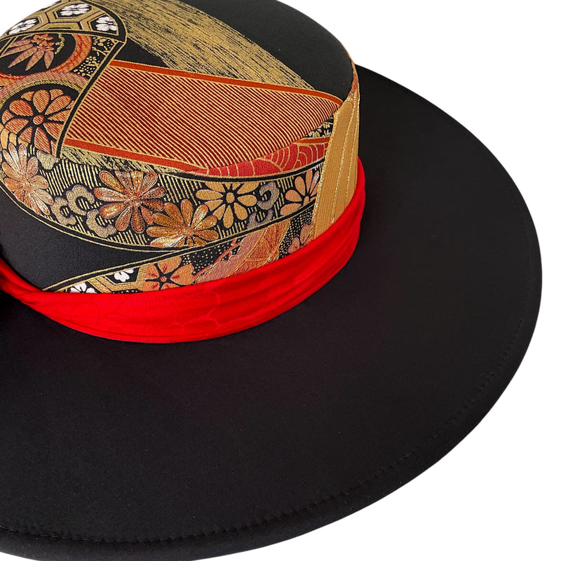 Kimono_Hat_Samurai_Japanese_Art_Upcycled_Fashion_KeikoTagai