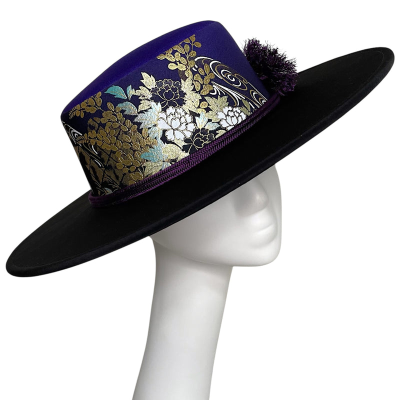 Kimono Wide Brim Hat and Light Kimono