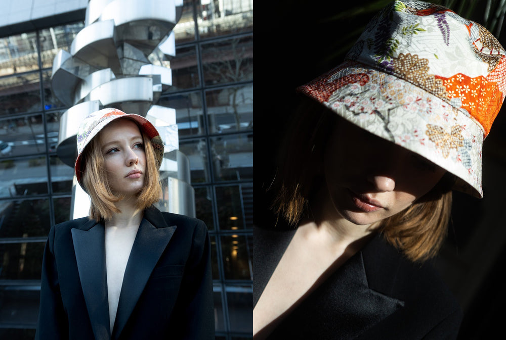 KIMONO HAT | バケットハット 着物リメイクファッション | ケイコタガイ
