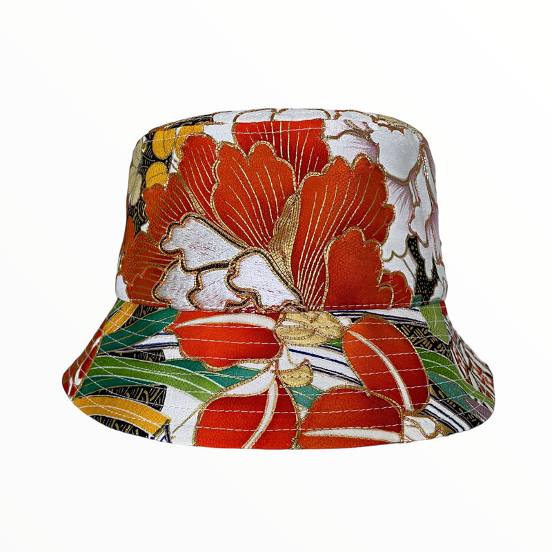 KIMONO HAT | 振袖アップサイクルハット 帽子 | ケイコタガイ