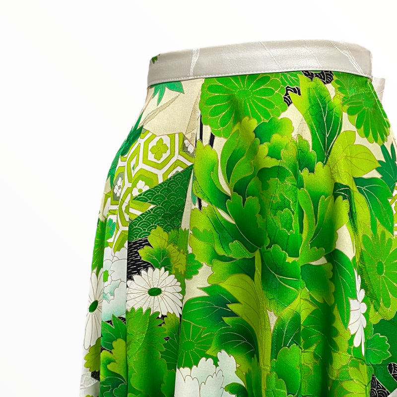 Skirt, Japanese Kimono Upcycled Fashion | Keiko Tagai