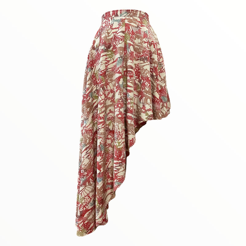 Kimono Skirt, Japanese Traditional Dyed Pattern | Keiko Tagai