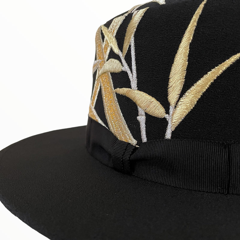 KIMONO HAT | 黒留袖ハット アートファッション帽子 | ケイコタガイ