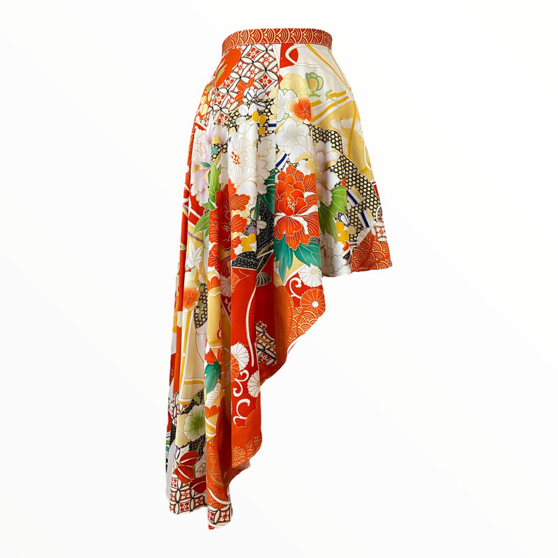 Skirt, Gorgeous Kimono, Upcycle Fashion | Keiko Tagai