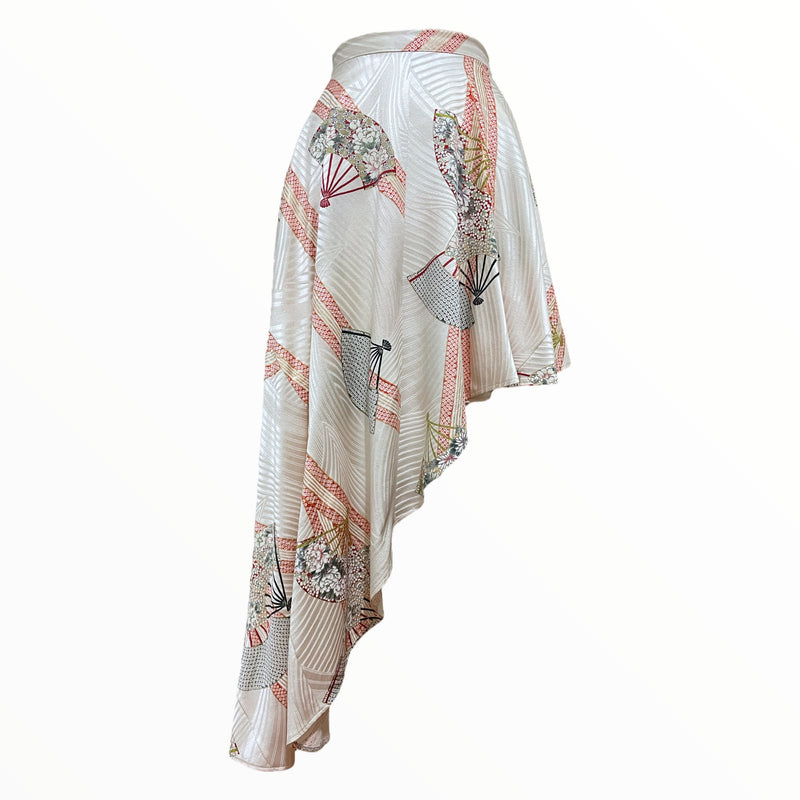 Japanese Kimono Upcycled, Skirt, Silk | Keiko Tagai