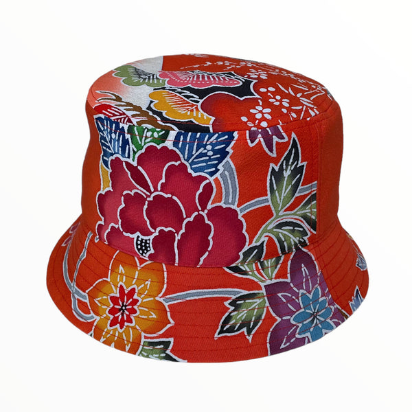 KIMONO HAT | Bucket, Traditional Bingata | Keiko Tagai