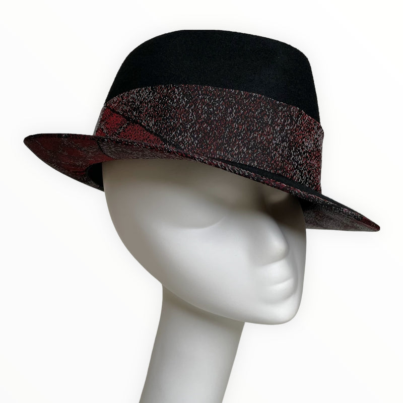 中折れハット 着物リメイク帽子 和洋折衷 | WabiSabi Hat | Keiko Tagai