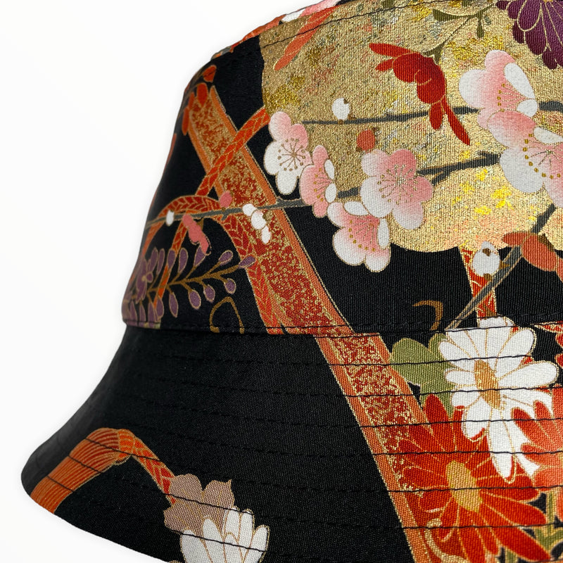 Women's Bucket Hats, Japan Kimono Upcycled | Keiko Tagai