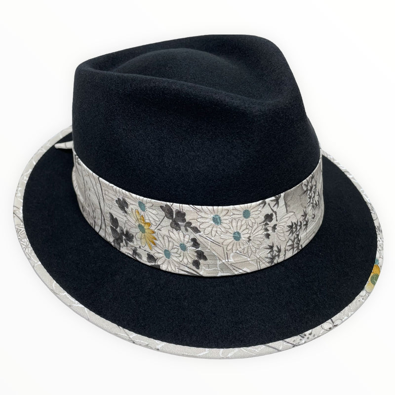 WabiSabi Hat | 中折れハット 着物リメイク帽子 和風フェドラ | ケイコタガイ