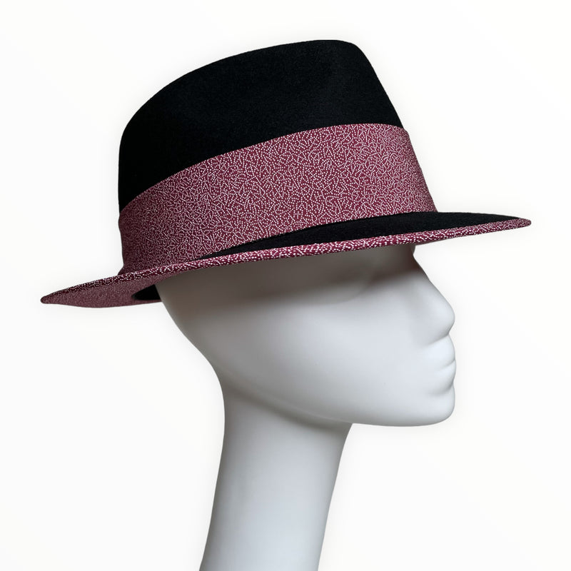 KIMONO HAT | 中折れハット 着物リメイク ウールフェルト | Keiko Tagai