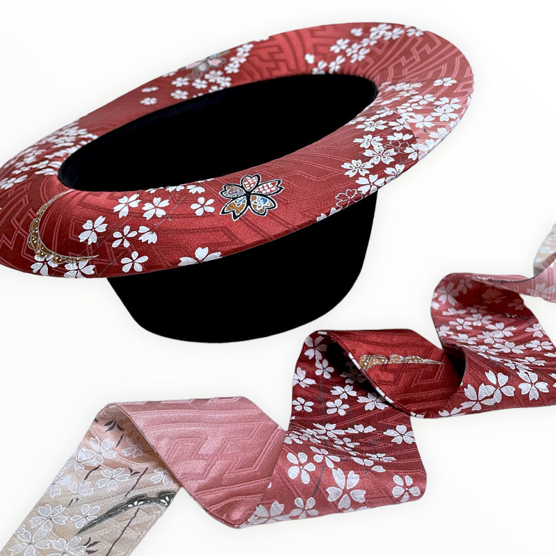 KIMONO HAT | Sakura, Japanese Kimono Upcycled | Keiko Tagai