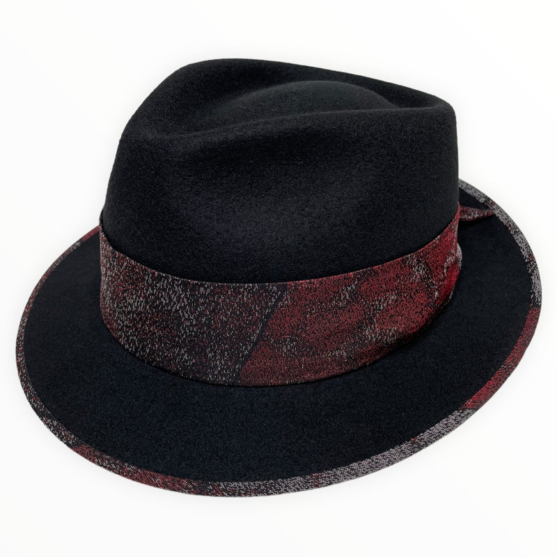 中折れハット 着物リメイク 紳士帽子 | WabiSabi Hat | Keiko Tagai
