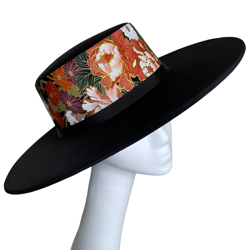 KIMONO HAT | Japanese Aesthetic, Large Brim | Keiko Tagai