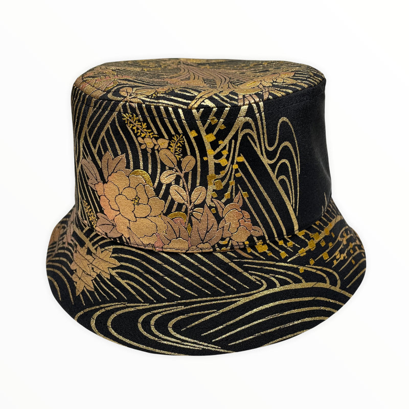 KIMONO HAT | 着物リメイクバケットハット, 和モダン帽子 | Keiko Tagai