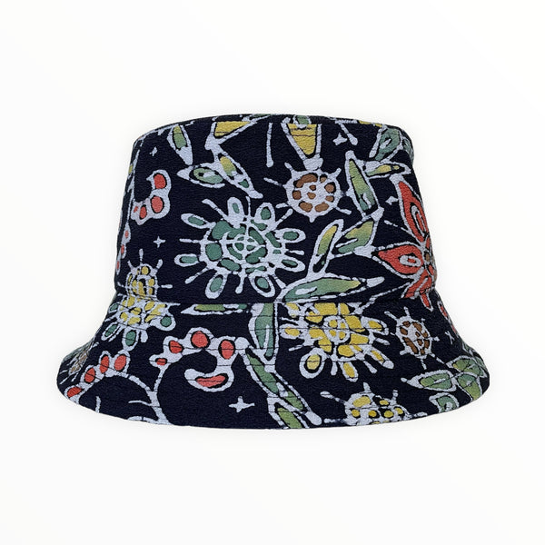 KIMONO HAT | バケットハット 着物リメイク帽子 ユニーク | Keiko Tagai