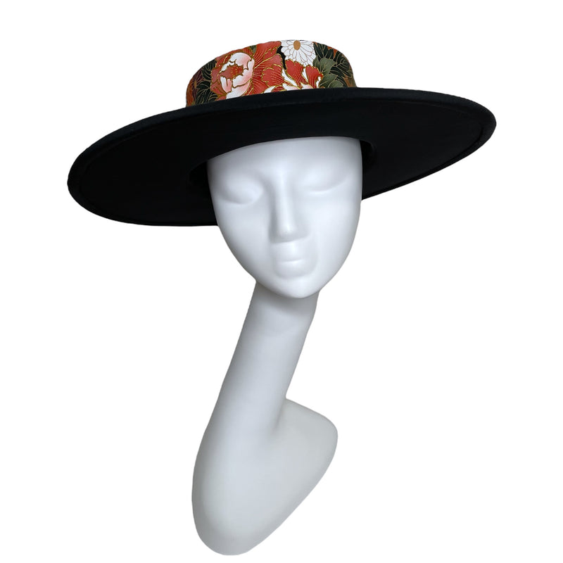 KIMONO HAT | Wide Brim, Elegant Chapeau | Keiko Tagai