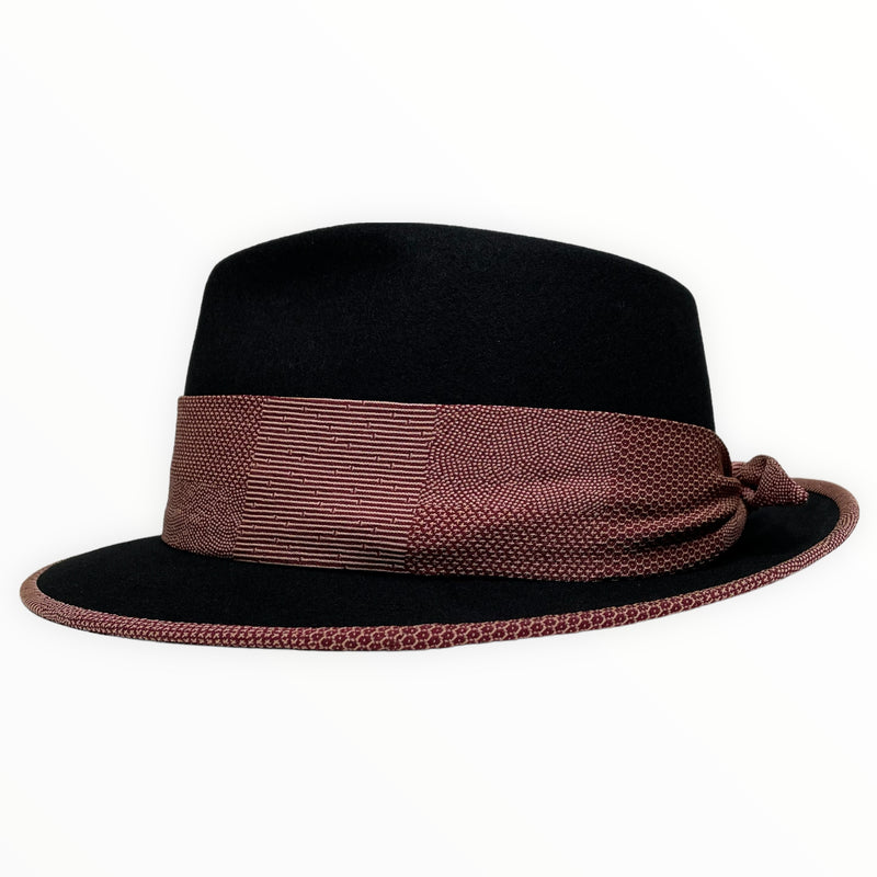 KIMONO HAT | 中折れハット 着物リメイク ウール帽子 | Keiko Tagai