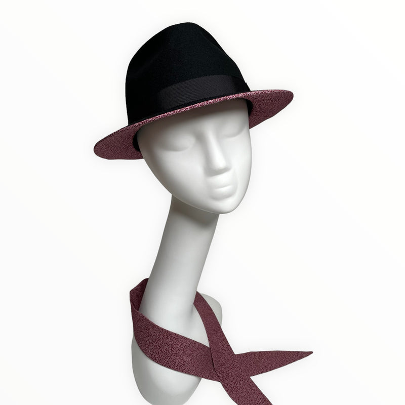 KIMONO HAT | 中折れハット 着物アップサイクル ウール | Keiko Tagai
