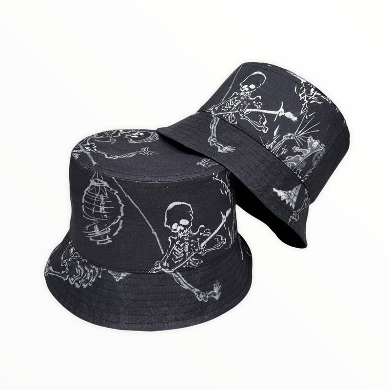 粋楽帽子 | 髑髏バケットハット 和スカル | Keiko Tagai