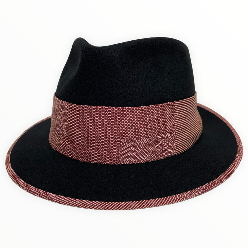 KIMONO HAT | 中折れハット 着物リメイク ウールフェドラ | Keiko Tagai