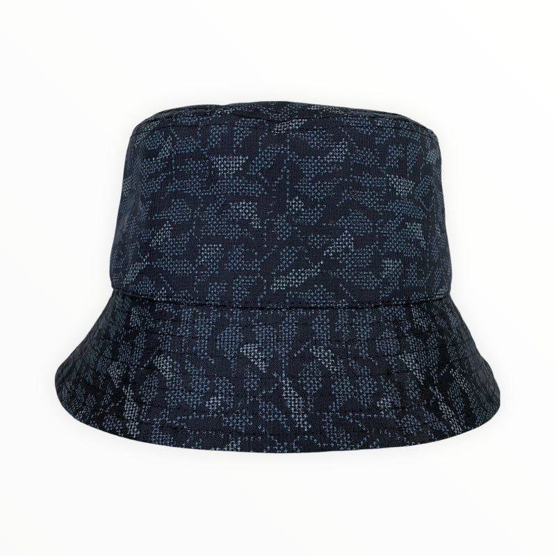 KIMONO HAT | バケットハット 着物リメイク帽子 紬ネイビー | ケイコタガイ