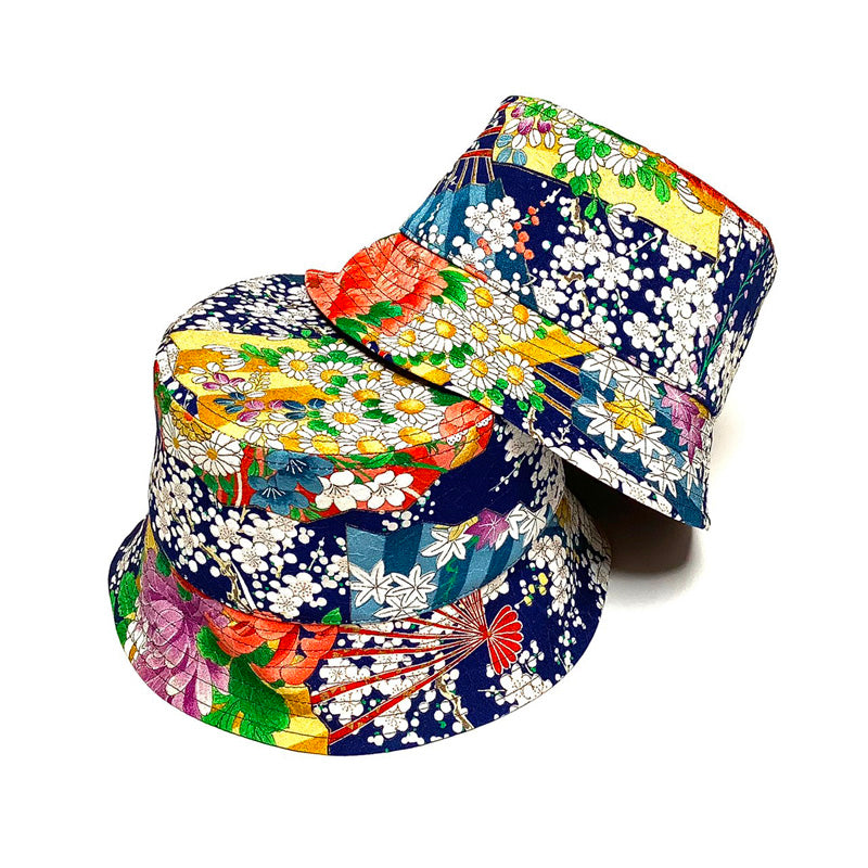 KIMONO HAT | Japanese Kimono Upcycled | Bucket Hats | Keiko Tagai
