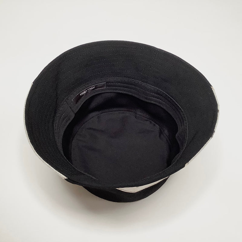 KIMONO HAT | バケットハット | 黒留袖リメイク帽子 | Keiko Tagai