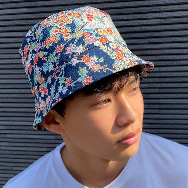 KIMONO HAT | Bucket Hat | Japanese Kimono Upcycled | Keiko Tagai